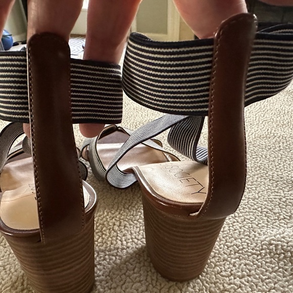★ Sole Society striped platform sandals, size 10 ★ - Picture 4 of 8